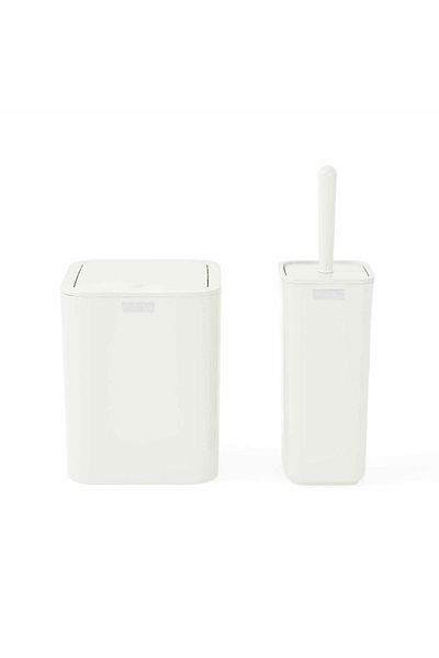MATMEL Home 2-Piece Bathroom Accessory Set - White