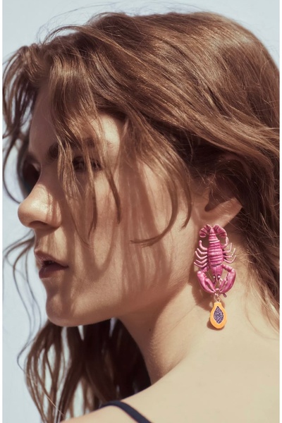 shop العلامة التجارية جراد البحر الأقراط