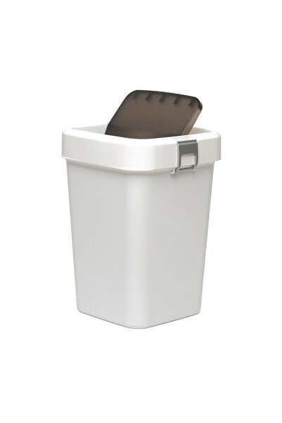MATMEL Comfort Dust Bin White Trash Can - 8 Lt