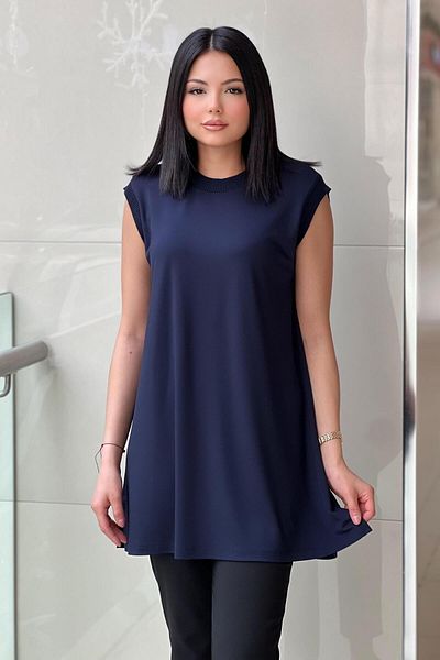 Ghisa Ribbed Sleeveless Tunic with Glitter