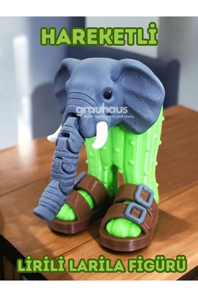 GRAUHAUS Lirili Larila Brainrot with Movable Hose Figure 16 cm