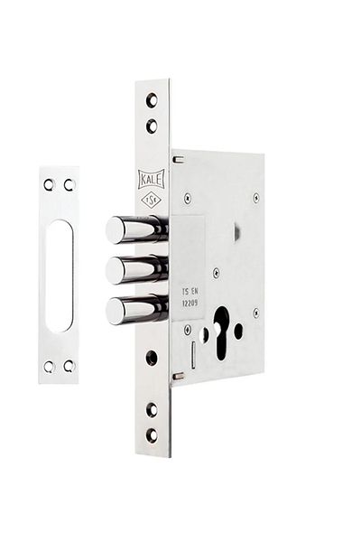 KALE Plus Steel Door Recessed Safety Lock Exterior Door with Safety Latch (Without Barrel) 257 Gm