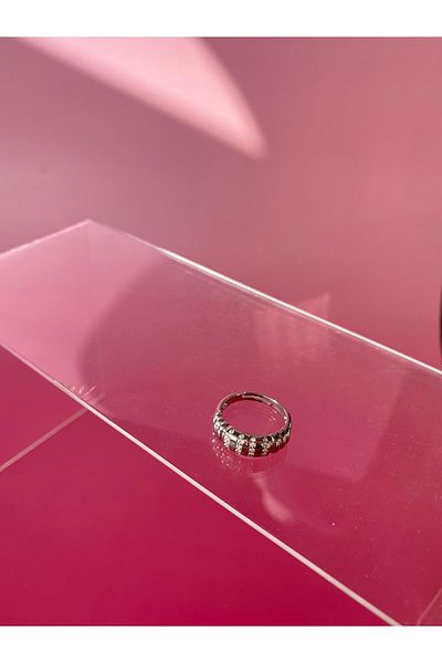 SİMİ TAKI Steel Thick Cambered Adjustable Ring