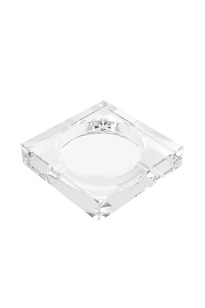 MATMEL Crystal Square Ashtray - Transparent - 10 cm