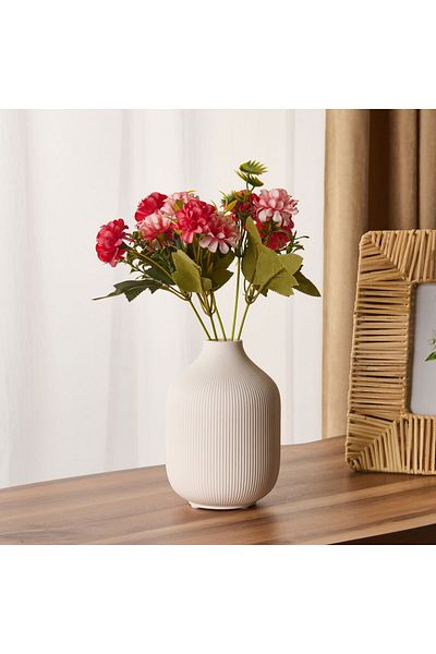 MİEN Mien Arina Vase - White - 15X11 cm