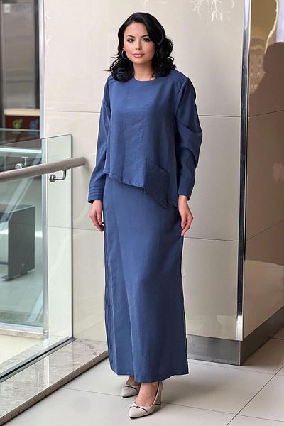 Nuss Double Dress with Ribbed Sleeveless Dress