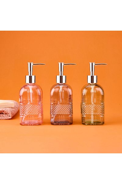 ASPARTAM Star Mnb03670 Glass Liquid Soap Dispenser - - 20 cm