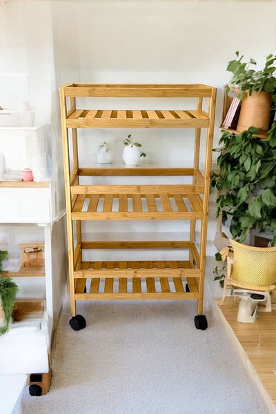 Sezka Life Bamboo 3 Tier Organizer Ράφι Κουζίνας, Μπάνιου Organizer Σετ ραφιών πολλαπλών χρήσεων
