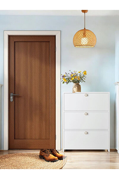 FLORADESİGN Ayakkabı Dolabı (AYAKKABILIK - ÇOK AMAÇLI DOLAP) 3 Kapaklı Ayakkabı Dolabı