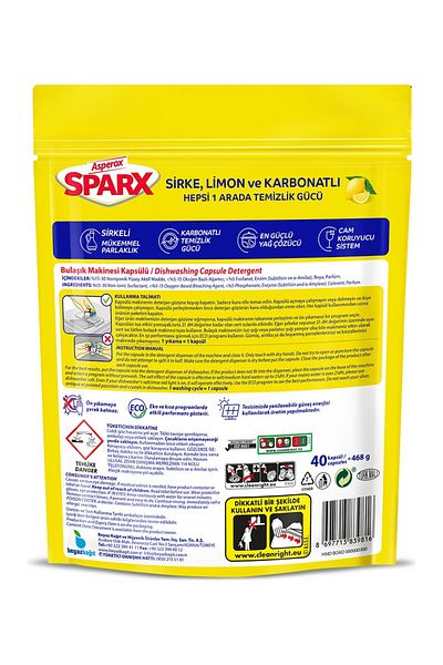 ASPEROX Sparx 144 Tablets (2X72) Mega Economy (Vinegar Lemon Baking Soda)