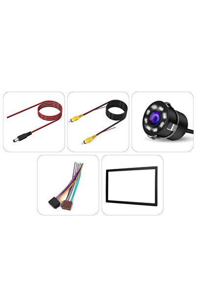 Foxus Double Oto Teyp - Dokunmatik Ekran, Bluetooth, Geri Görüş Kamera Hediyeli, USB/SD/AUX/FM