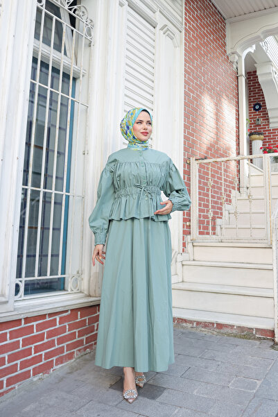 By Pommes Life Women's Shirt Skirt Poplin Bottom Top Set