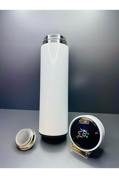 smart cup Stainless Steel Easy Portable Hand Thermos Flask with Digital Degree Indicator 500 ml