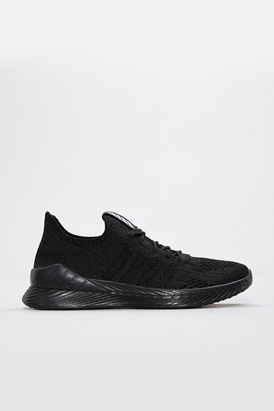 FAST STEP Unisex Anatomical Sole Daily Guaranteed Walking Running Sneaker Sports Shoes Black 925za038