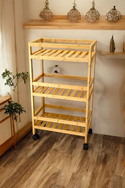 Sezka Life Bamboo 3 Tier Organizer Ράφι Κουζίνας, Μπάνιου Organizer Σετ ραφιών πολλαπλών χρήσεων