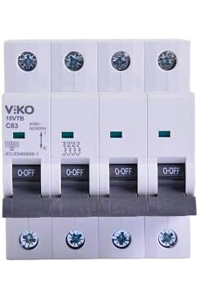 LUXE OZN Automatic Circuit Breaker 10kA Type C 4-Pole 63A OZNstre 1094633