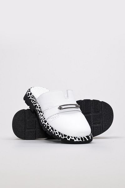 FAST STEP Genuine Leather Women's Flat Slippers 710Za992-1