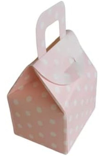 Mu Art Ahşap Mrt Bag Pink Polka Dot Box Candy Box Henna Box Turkish Delight Box 25 Pieces Art 871301