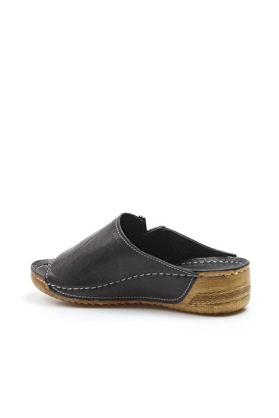 FAST STEP Hakiki Deri Kadın Düz Terlik 972za211