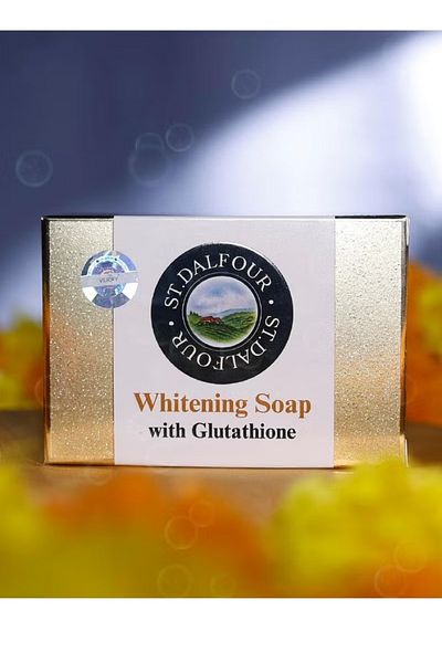 Now St. Dalfour Whitening Soap with Glutathione 1 x 135g for a bright and even skin tone