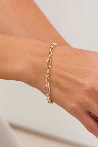 FERMAS KUYUMCULUK 14 Ayar Sıralı Hallow Altın Zincir Bileklik