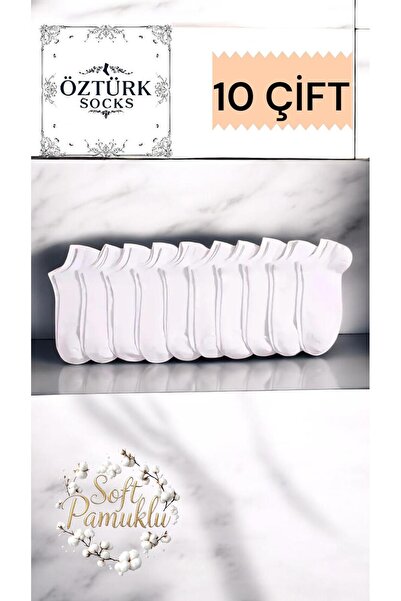 ÖS ÖZTÜRK SOCKS Unisex 10 ÇİFT Pamuklu Patik Çorap