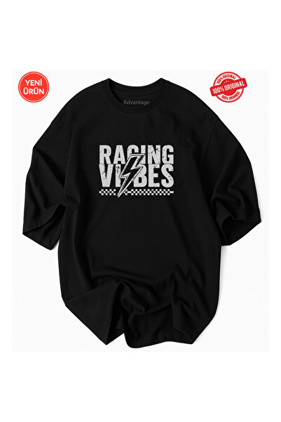Racıng تيشيرت New Trend Motorsport Racing Vibes بشعار 100% قطن ممتاز