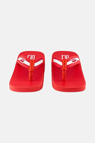 Kenzo Men Brand Logo Slip On Slippers, Red