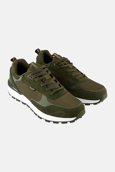 Algspar Men Lace Up Outdoor Shoes, Olive