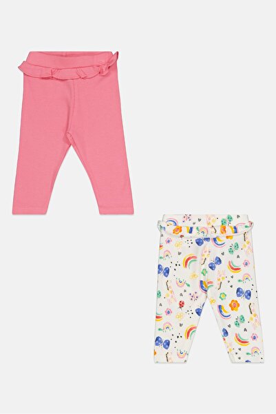 MOTHERCARE Toddlers Girl 2 Piece Allover Print Legging Set, Multicolor