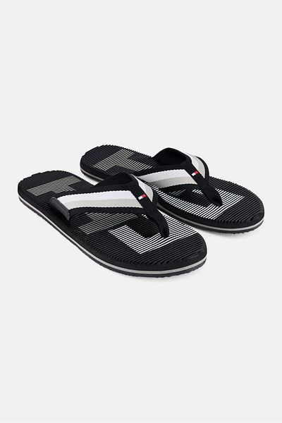 Tommy Hilfiger Men Brand Logo Slip On Slippers, Multicolor