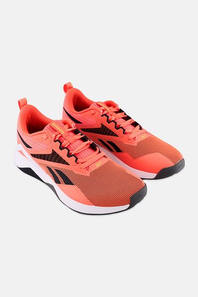 Reebok حذاء تدريب Nanoflex Tr برباط للرجال، مرجاني