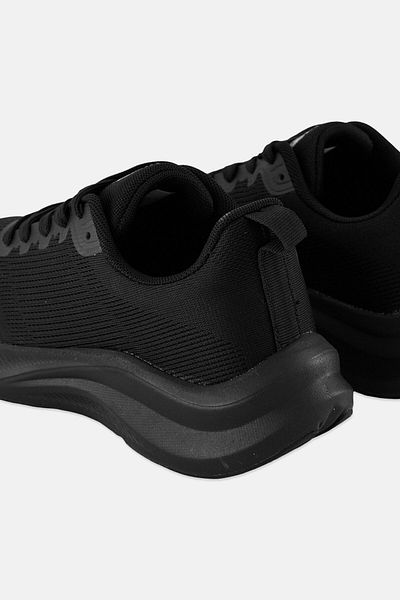 RBX Men Lace Up Running Shoes, Black