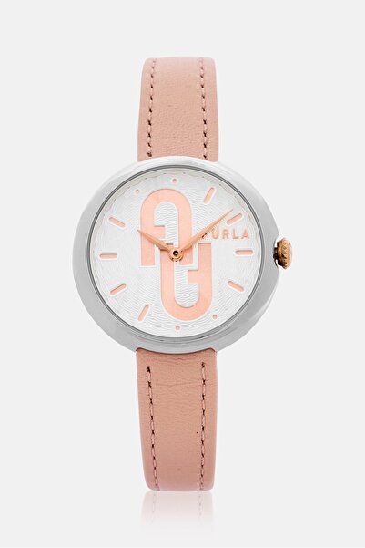 FURLA Women WW00005003L1 Cosy Leather Strap Watch 33 mm, Pink