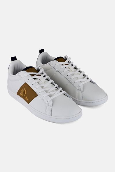 Le Coq Sportif Men Courtclassic Twil Lace Up Casual Shoes, White