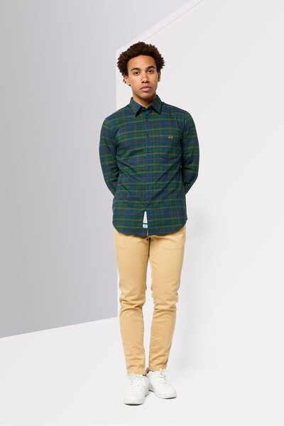 La Martina Men Tailored Fit Embroidered Logo Long Sleeves Casual Shirt, Multicolor