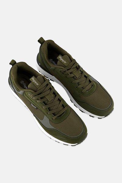 Algspar Men Lace Up Outdoor Shoes, Olive
