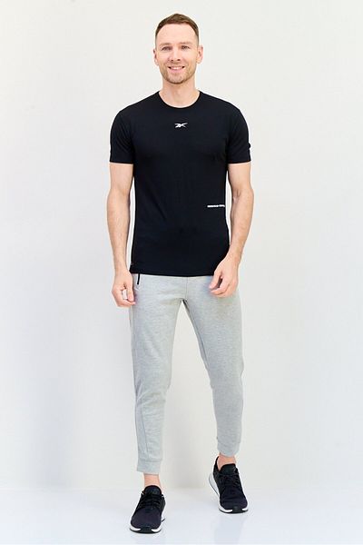 Reebok Men Sportswear Fit Short Sleeves Training T-Shirt, Black