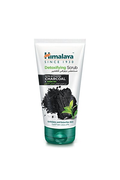 Himalaya Detoxifying Face Scrub with Activated Charcoal & Green Tea 150 ml for Clear, Refreshed Skin
