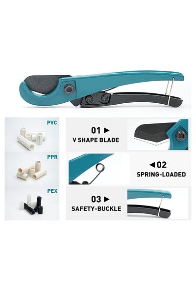 BGA Professional Pvc Pipe Cutting Scissors Pvc Pipe Cutter Plastic 0-31mm, Pex Pvc Ppr Plastic Pipe Scissors