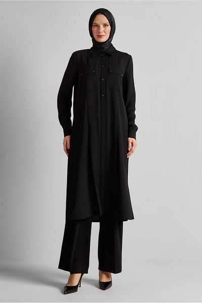 Alvina Slit Detail Long Tunic 45532