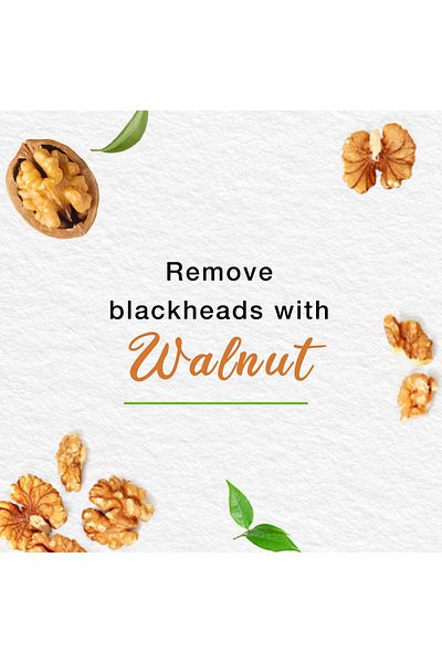 Himalaya Blackhead Clearing Walnut Face Wash – 150 ml (WHITE) | Deep Cleanse & Exfoliate For Clear,