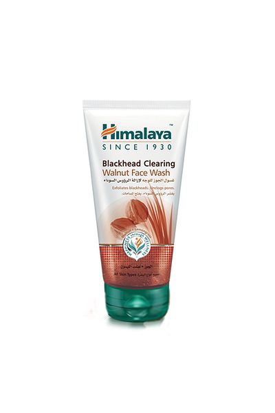Himalaya Blackhead Clearing Walnut Face Wash – 150 ml (WHITE) | Deep Cleanse & Exfoliate For Clear,