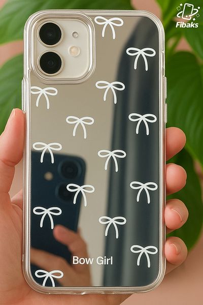 Fibaks حافظة متوافقة مع هاتف iPhone 11 مع غطاء سيليكون ممتص للصدمات على شكل فيونكة على شكل فيونكة للفتيات