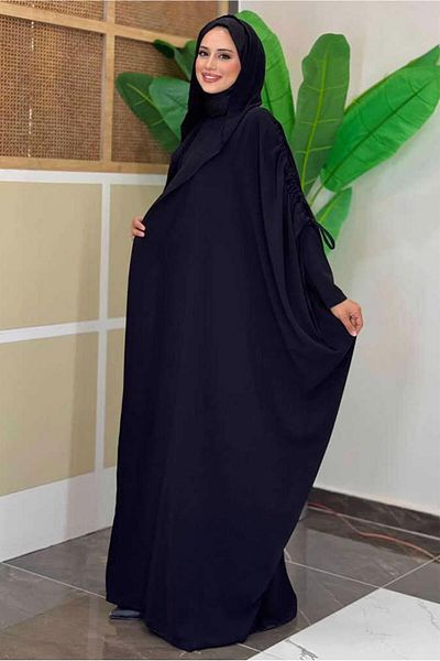 TRENDTESETTÜR Women's Black Dress Abaya Suit t 31007