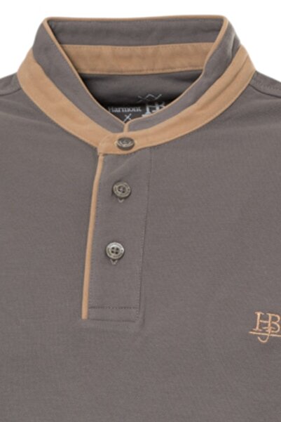 Harmont & Blaine Tunic collar blouse, dark grey, M