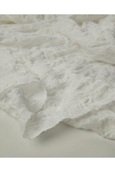 Kumaş Parça Білий колір, джерсі, ширина: 130