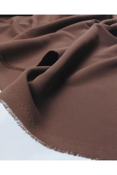 Kumaş Parça Crepon în culoarea cafelei Lățime: 140