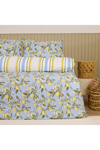 Evidea Soft Fresco Çift Kişilik Nevresim Takımı - Mavi