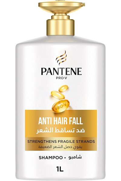 Pantene Pro-V Anti Hair Fall Shampoo 1L – Strengthens Hair, Reduces Breakage & Fall with Daily Use